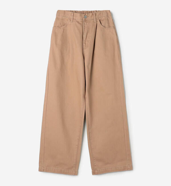 DANTON「DANTON | コットンカツラギ タックパンツ WOMEN」|チノ|