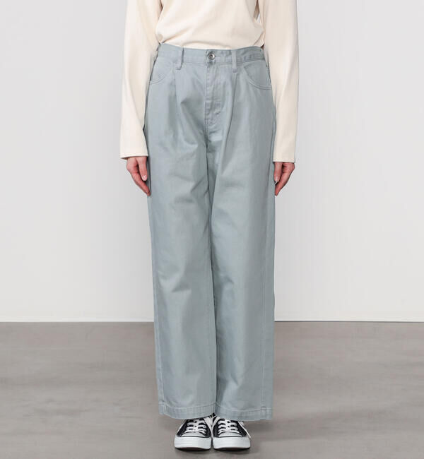 DANTON「DANTON | コットンカツラギ タックパンツ WOMEN」|チノ|