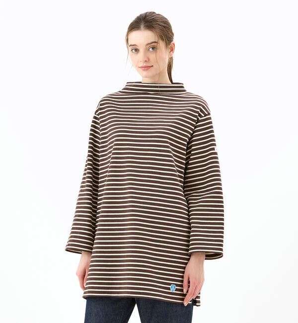 ORCIVAL「ORCIVAL | コットンロード ボトルネックチュニック WOMEN」|Tシャツ・カットソー|BROWN系1