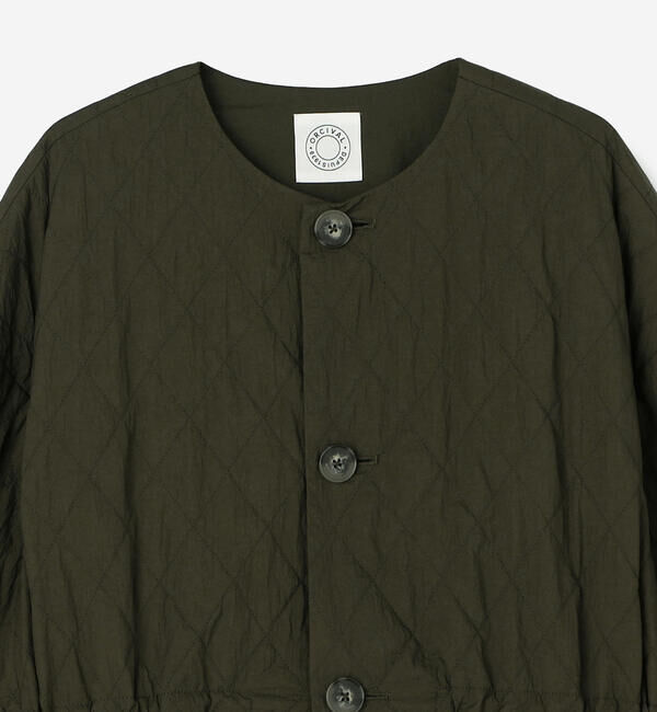 ORCIVAL「ORCIVAL | キルティング ロングコート WOMEN」|ノーカラーコート|