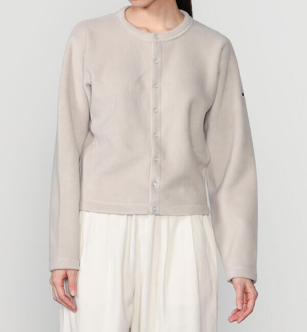 ORCIVAL「ORCIVAL | フリース クルーネックカーディガン WOMEN」|カーディガン|GREIGE