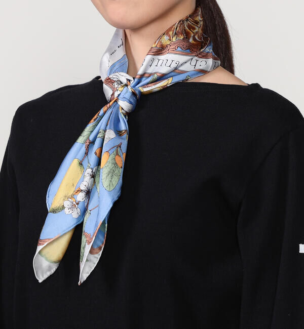  「manipuri | シルクスカーフ アンティークレシピ 65&times;65 WOMEN」|バンダナ・スカーフ|