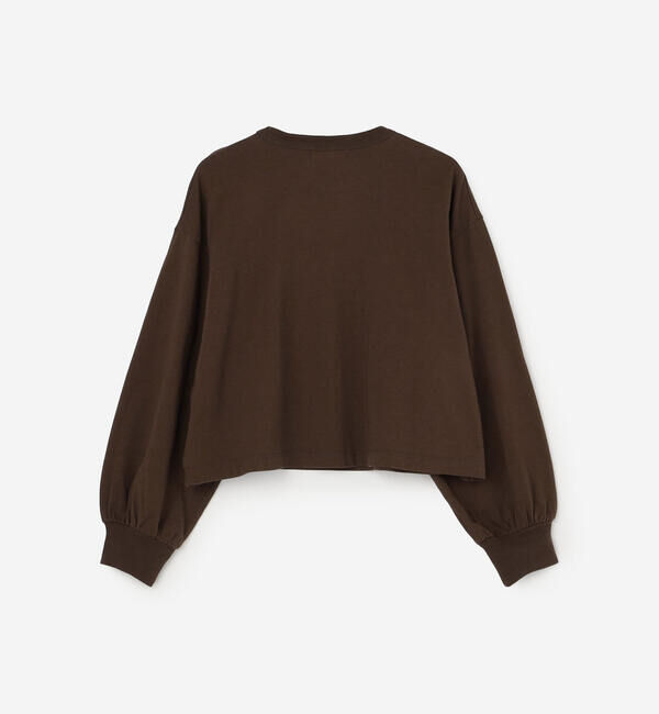 GYMPHLEX「Gymphlex | コンパクトジャージー パフスリーブ長袖プルオーバー WOMEN」|Tシャツ・カットソー|