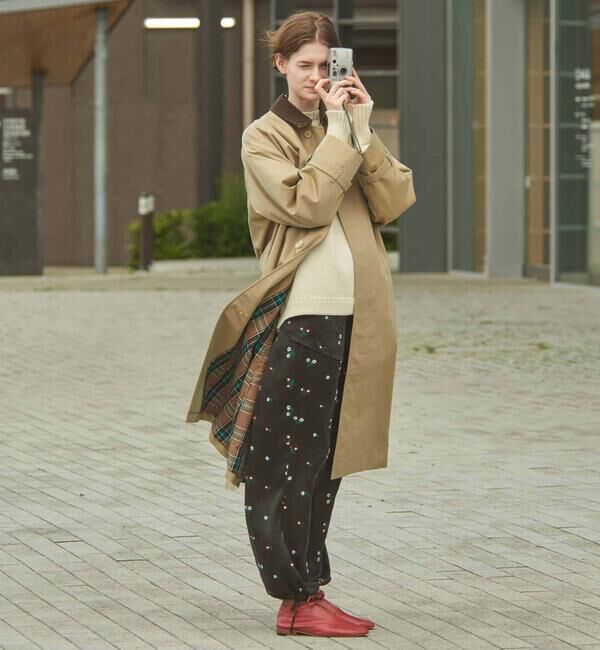 GYMPHLEX「Gymphlex | ベルテッドバルマカーンコート WOMEN」|ダッフルコート|BEIGE