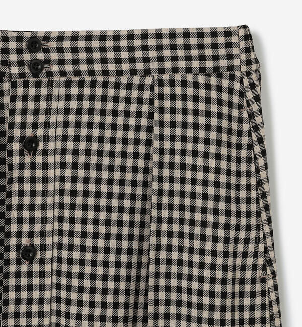  「HAVERSACK | チェック ロングシャツスカート WOMEN」|スカート|