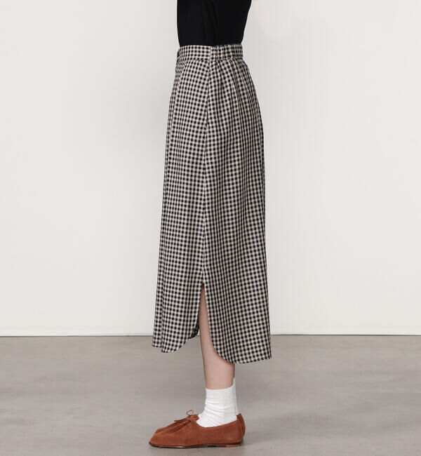  「HAVERSACK | チェック ロングシャツスカート WOMEN」|スカート|