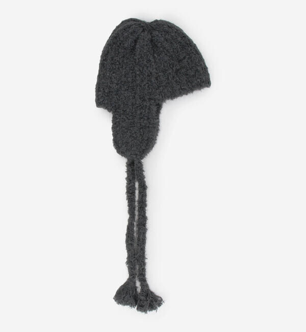  「KIJIMA TAKAYUKI | POODLE FUR EAR BEANIE WOMEN」|ニット帽|