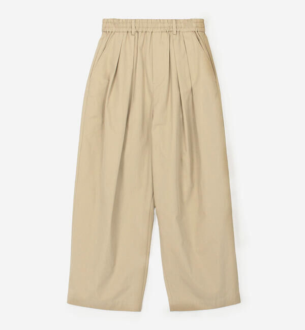  「nicholson & nicholson |〈別注〉ワイドイージーパンツ WOMEN」|チノ|BEIGE
