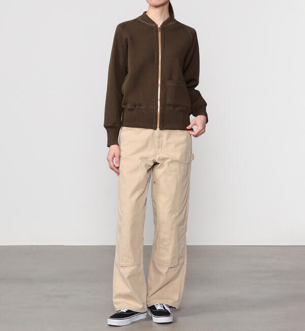  「orSlow | 〈別注〉 DOUBLE KNEE WORK PANTS BEIGE WOMEN」|チノ|