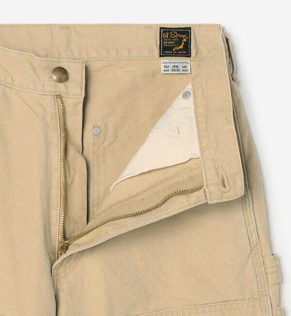  「orSlow | 〈別注〉 DOUBLE KNEE WORK PANTS BEIGE WOMEN」|チノ|