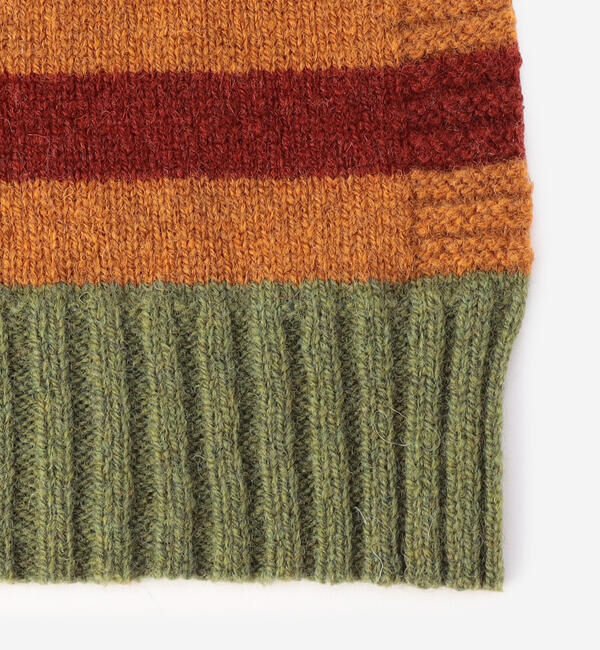  「ERIBE | メリノウール マルチカラースカーフ」|ストール|