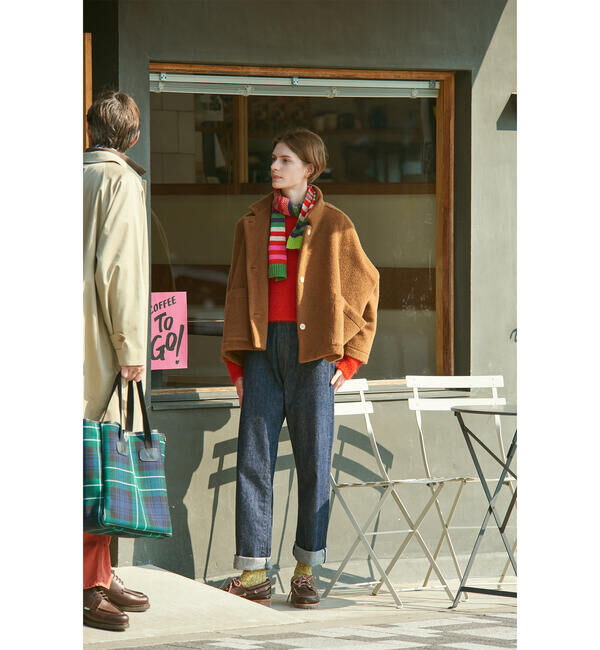  「ERIBE | メリノウール マルチカラースカーフ」|ストール|