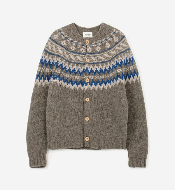 Morris & Sons「MORRIS & SONS | チャンキーノルディックカーディガン WOMEN」|ニット・セーター|