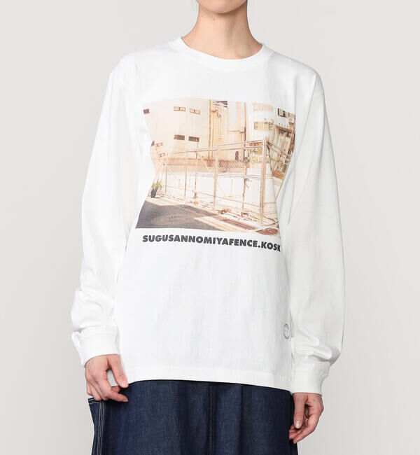  「TANGTANG |〈別注〉長袖Tシャツ GASATANG/SUGUSANNOMIYAFENCE.KOSK WOMEN」|Tシャツ・カットソー|WHITE