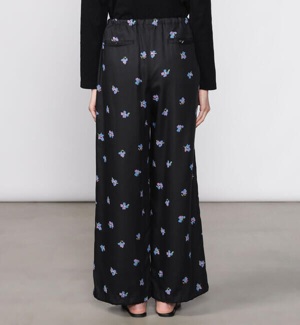 LE GLAZIK「LE GLAZIK | ツイルプリント エラスティックパンツ WOMEN」|チノ|