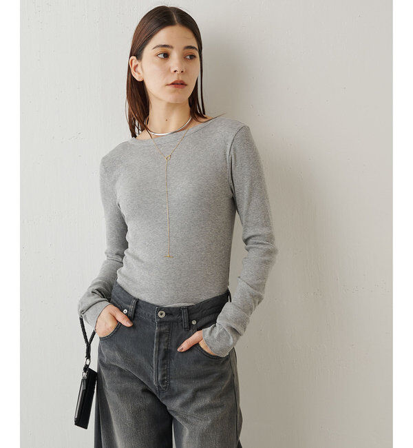  「Vバックシャンテレコカットソー」|Tシャツ・カットソー|