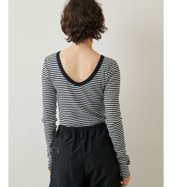  「Vバックシャンテレコカットソー」|Tシャツ・カットソー|