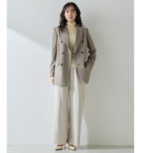  「ロゴ裏毛ワイドパンツ」|チノ|