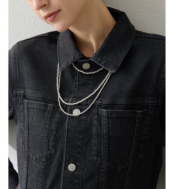 Hoaw.「【Hoaw.】シルバービース ロングネックレス」|リング|