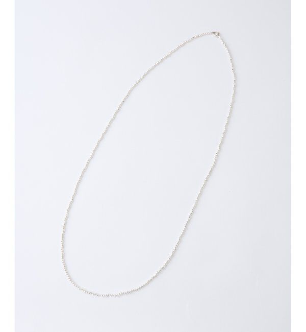Hoaw.「【Hoaw.】シルバービース ロングネックレス」|リング|