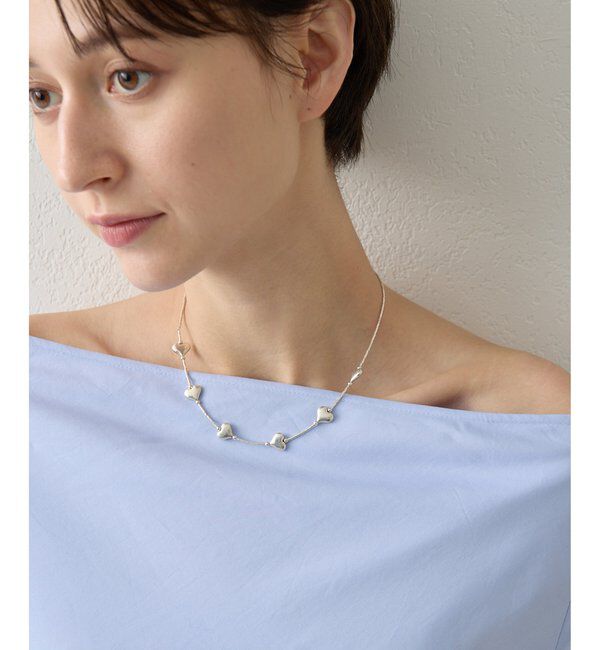 Hoaw.「【Hoaw.】Heartビース ショートネックレス」|リング|