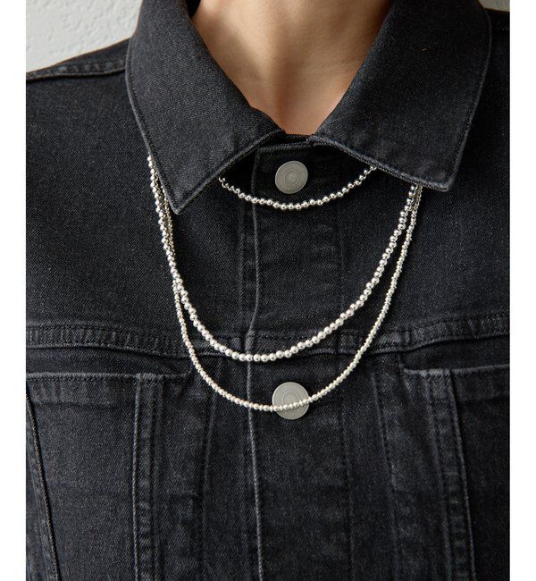 Hoaw.「【Hoaw.】シルバービース MIXネックレス」|リング|