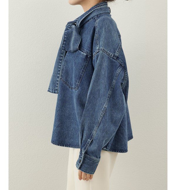  「デニムボウタイシャツ」|シャツ・ブラウス|