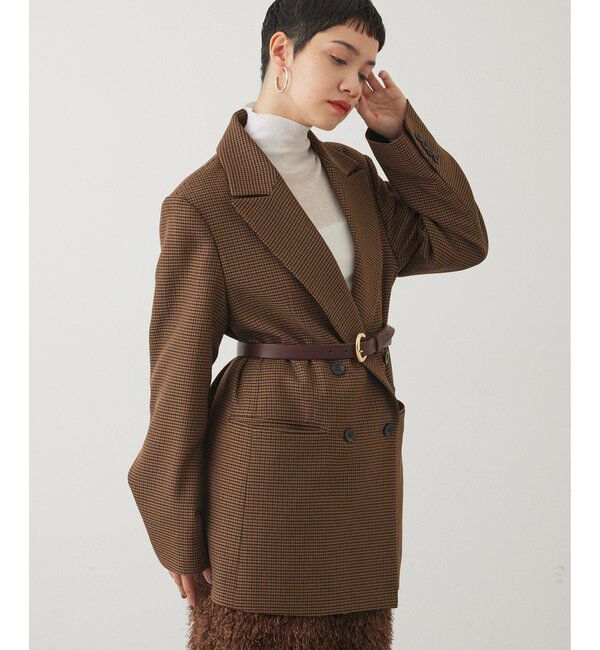THE PAUSE「【THE PAUSE】チェックダブルジャケット」|テーラードジャケット|