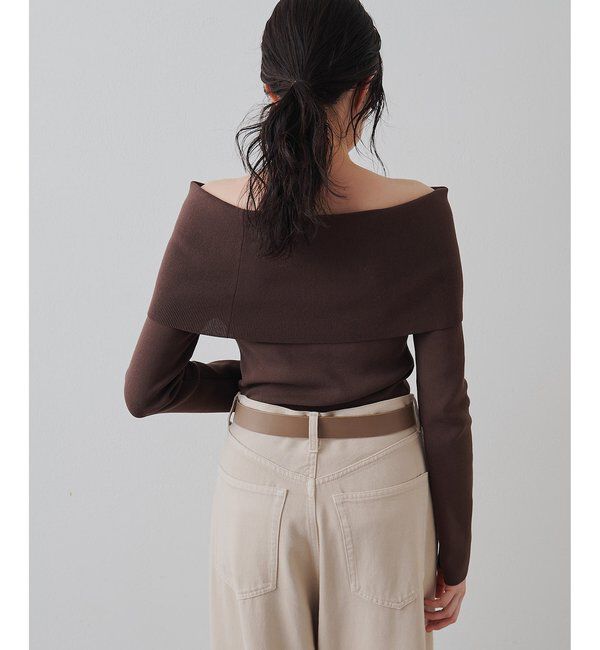  「オフショルニットプルオーバー」|ニット・セーター|