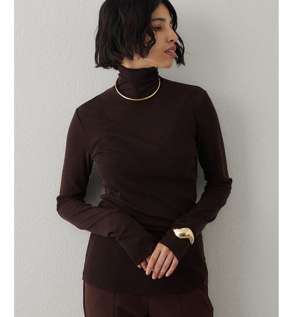  「ウール混カットタートルプルオーバー」|Tシャツ・カットソー|