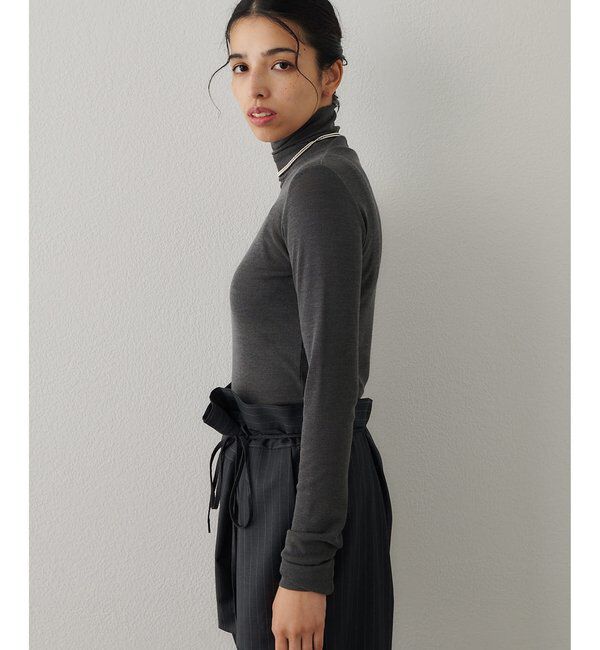  「ウール混カットタートルプルオーバー」|Tシャツ・カットソー|