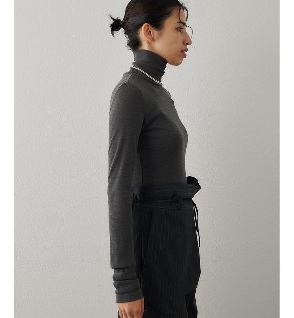  「ウール混カットタートルプルオーバー」|Tシャツ・カットソー|