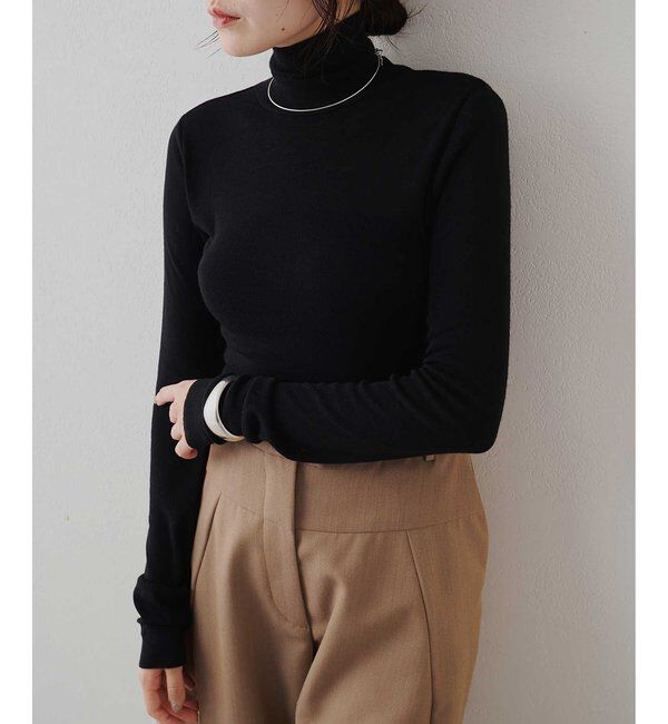  「ウール混カットタートルプルオーバー」|Tシャツ・カットソー|