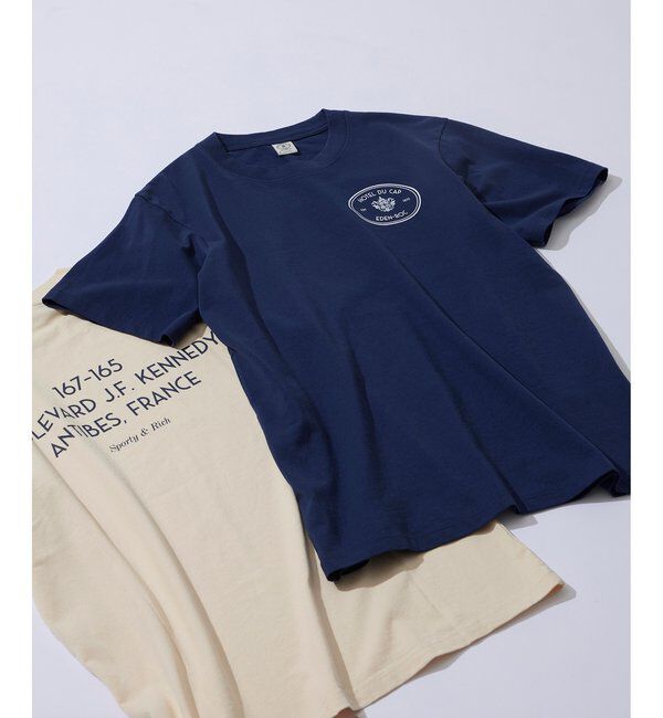  「【Sporty&Rich】Kennedy Crest T」|Tシャツ・カットソー|ネイビー