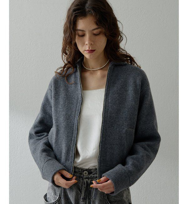  「ニットブルゾン」|ブルゾン・スタジャン|