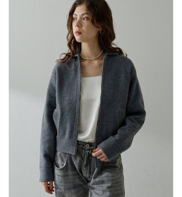  「ニットブルゾン」|ブルゾン・スタジャン|