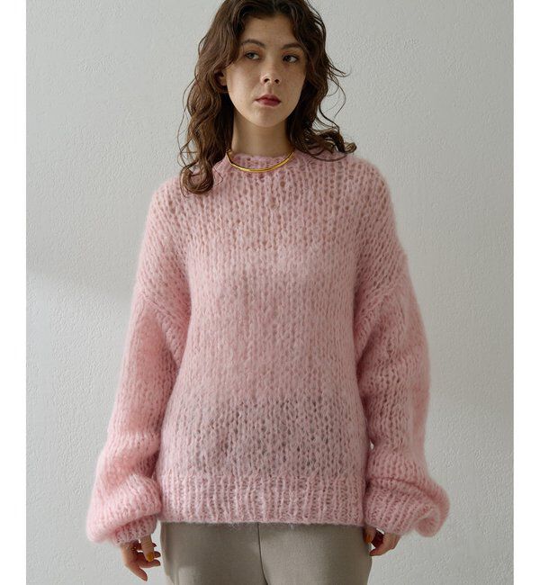  「ハンドクルーニットプルオーバー」|ニット・セーター|