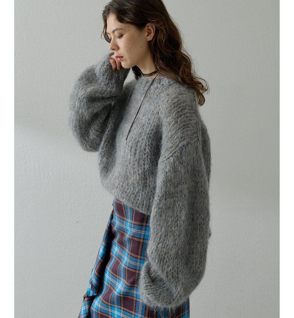  「ハンドクルーニットプルオーバー」|ニット・セーター|