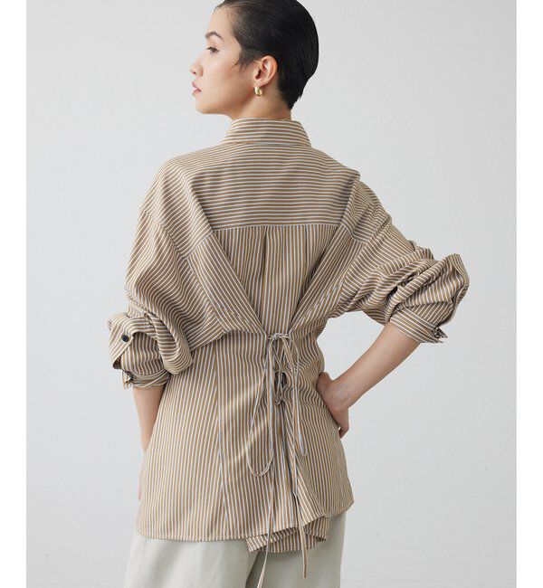 THE PAUSE「【THE PAUSE】ストライプシェイプシャツ」|シャツ・ブラウス|