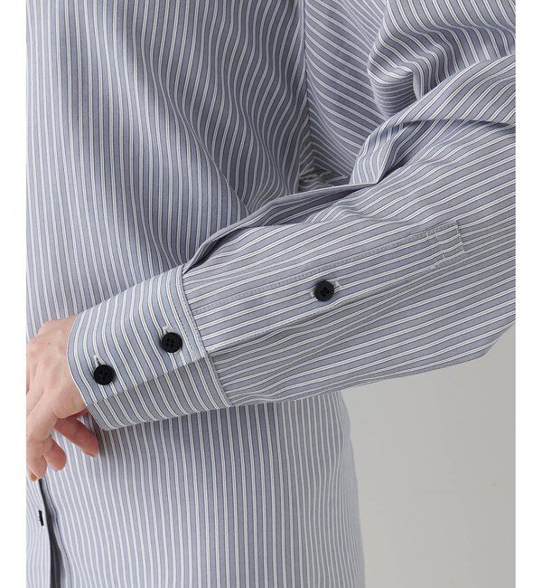 THE PAUSE「【THE PAUSE】ストライプシェイプシャツ」|シャツ・ブラウス|