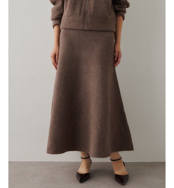  「ニットフレアスカート」|スカート|