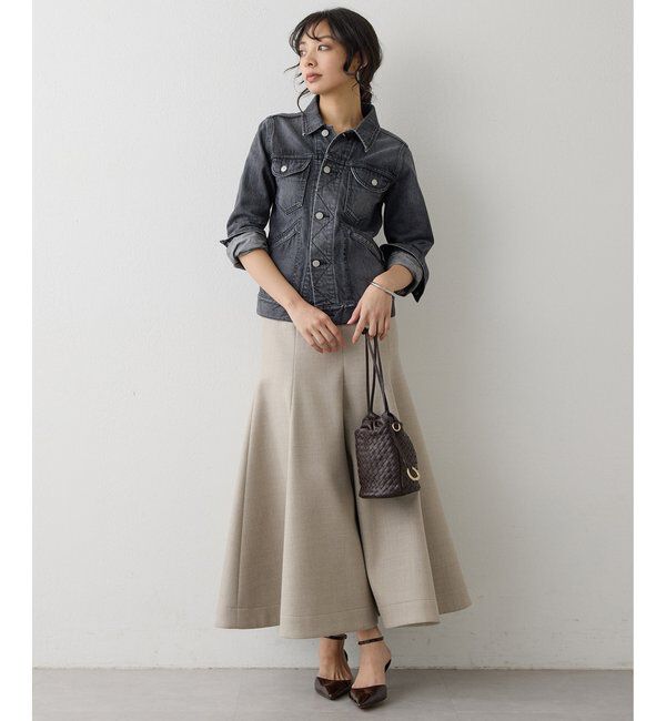  「ボンディングウールスカート」|スカート|