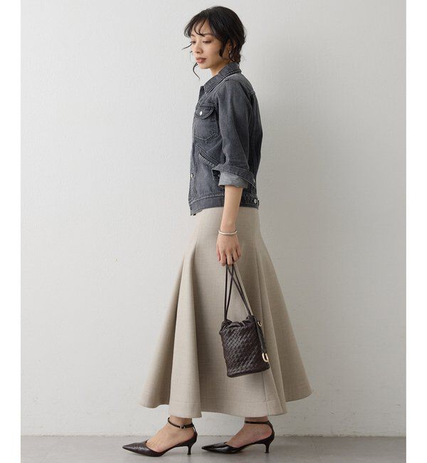  「ボンディングウールスカート」|スカート|