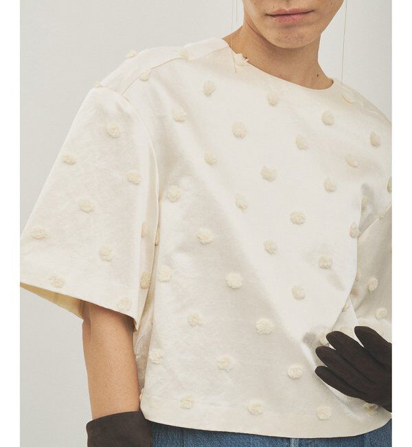  「ボンボンジャガードブラウス」|シャツ・ブラウス|