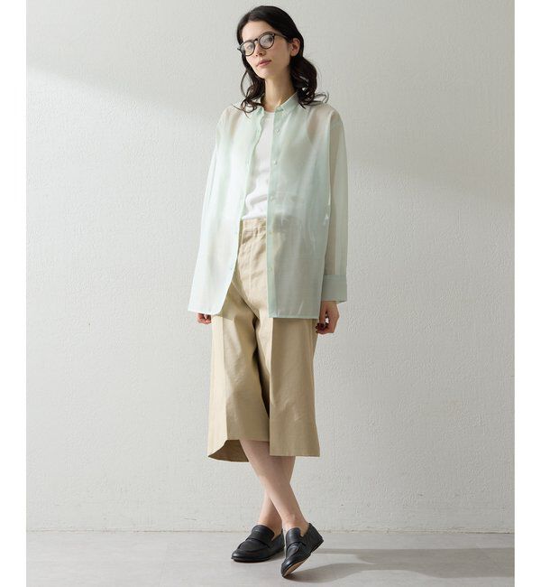 THE PAUSE「【THE PAUSE】シアーオーガンジーシャツ」|シャツ・ブラウス|