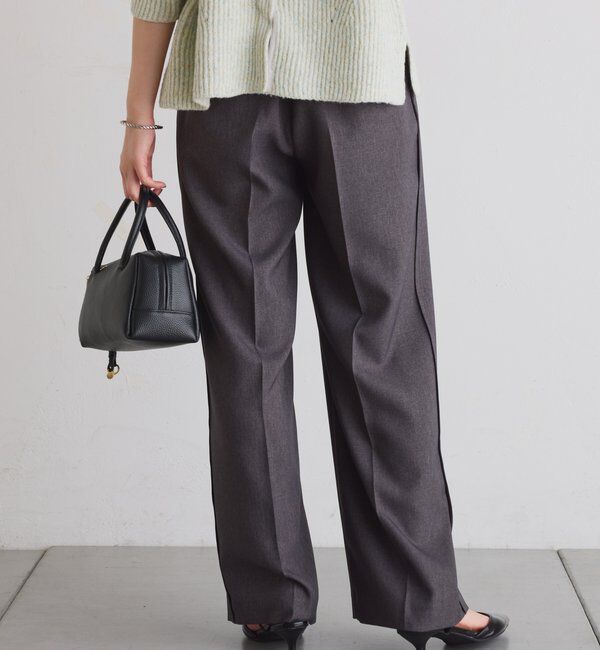  「ウールライクタックパンツ」|チノ|