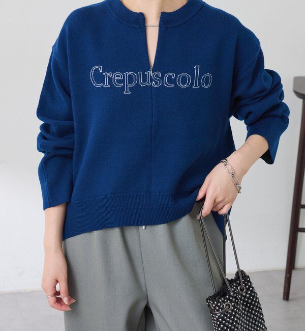  「スウェットライクラウンドヘムニット」|ニット・セーター|