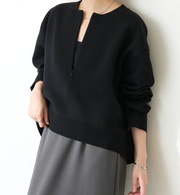  「スウェットライクラウンドヘムニット」|ニット・セーター|