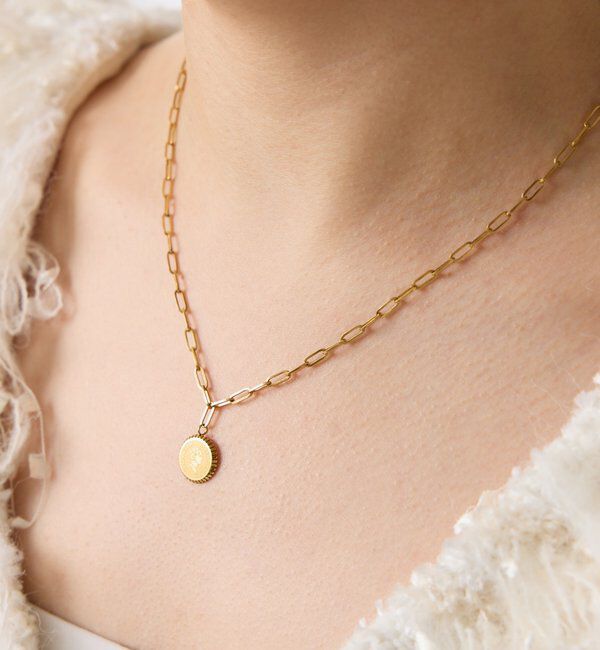  「ステンレスコインネックレス」|リング|ゴールド