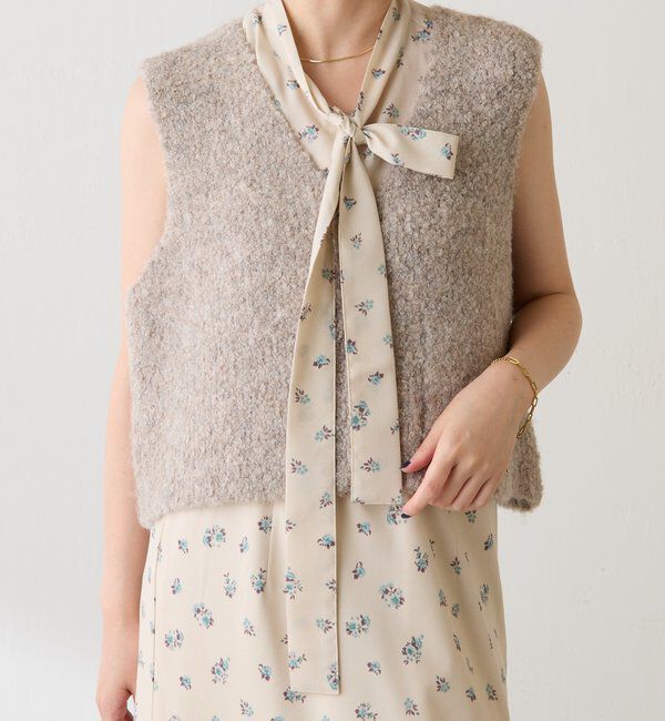  「ブークレーメタルトグルベスト」|ニット・セーター|